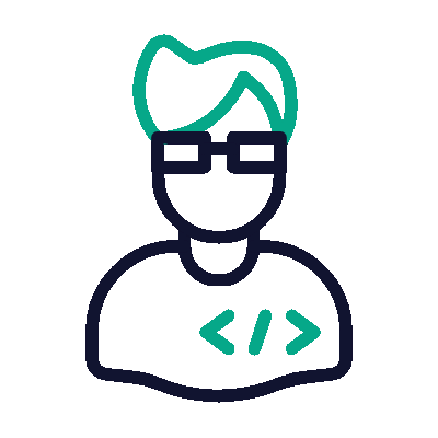 Man with Computer